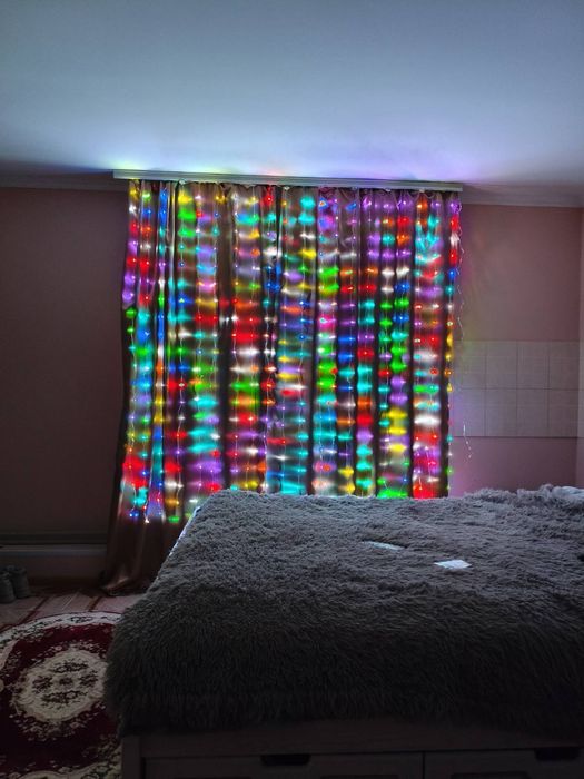 Smart- гірлянда штора, смарт-гірдянда штора