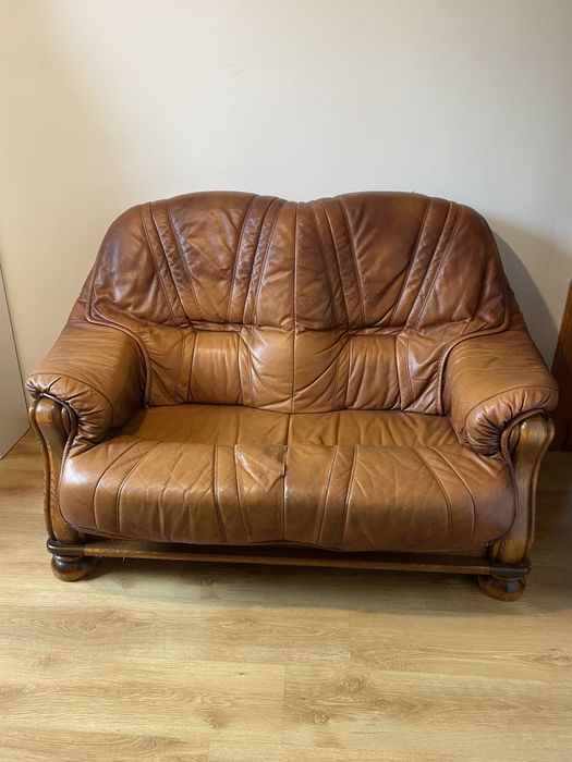 Dwie Sofy / kanapa (2 oraz 3 miejsca) skóra