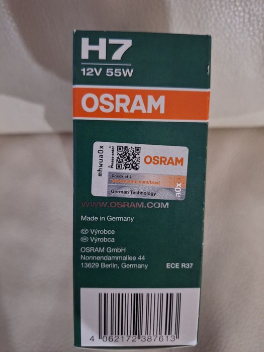 Żarówki OSRAM Ultra Life H7 12V 55W