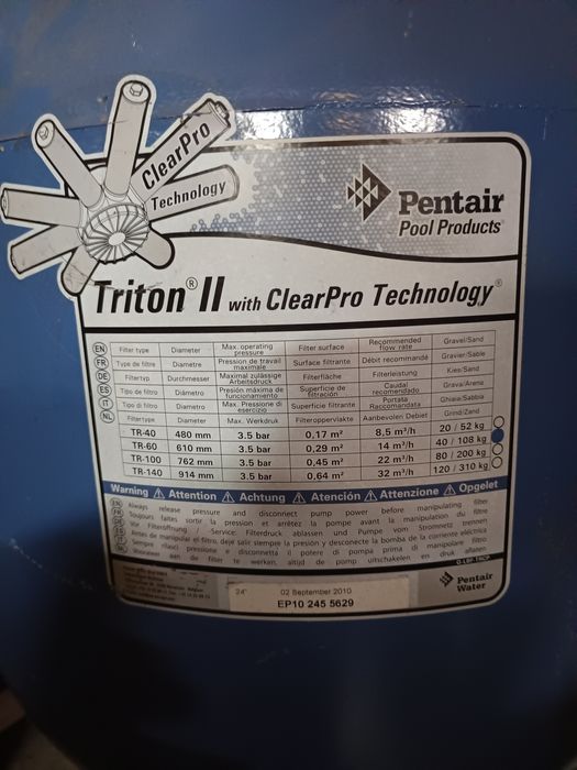 Filtro de piscina novo.Triton II ClearPro Techonology