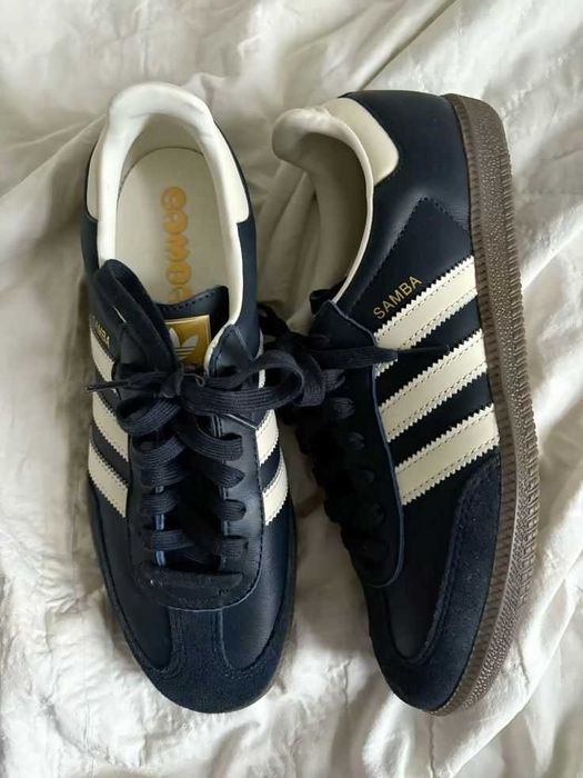 (БЕЗ ПЕРЕДОПЛАТИ) Adidas Samba OG Navy Blue адідас самба темно сині