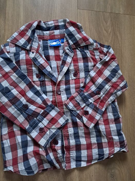 Koszule chłopięce 80, 9-12 miesięcy