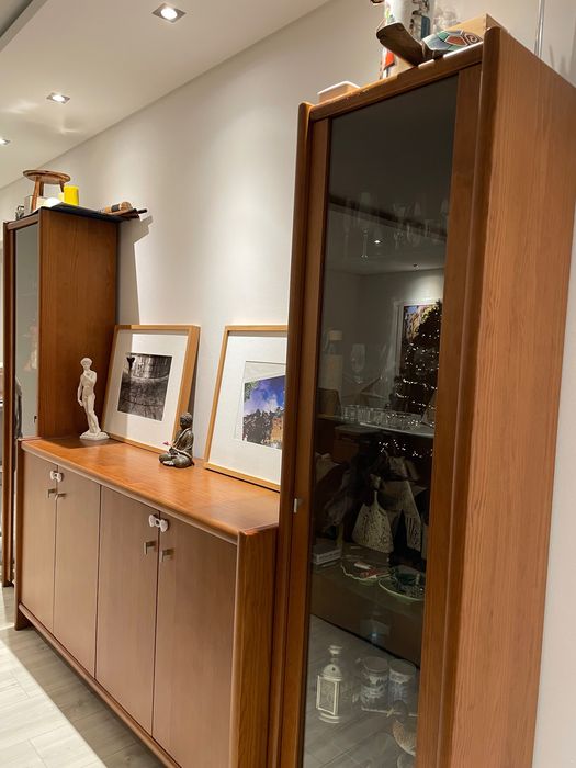 Vendo mobília completa para sala de estar 100% madeira maciça