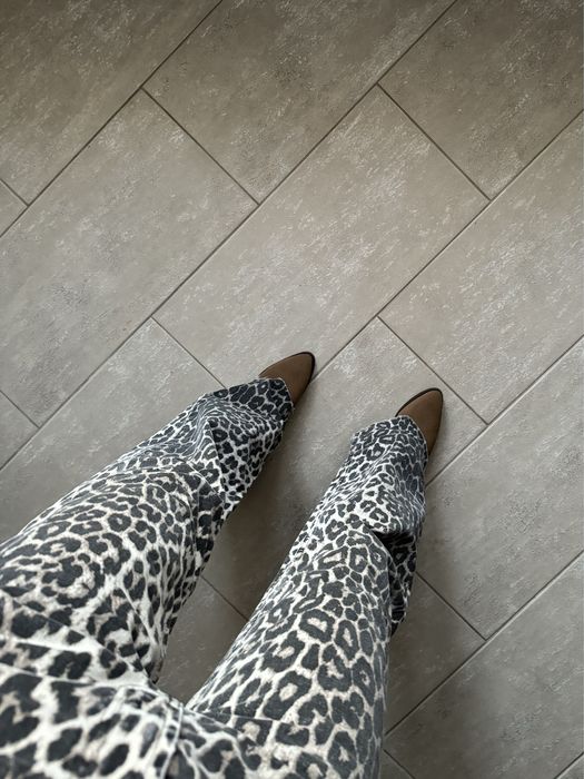 Джинси леопард палаццо