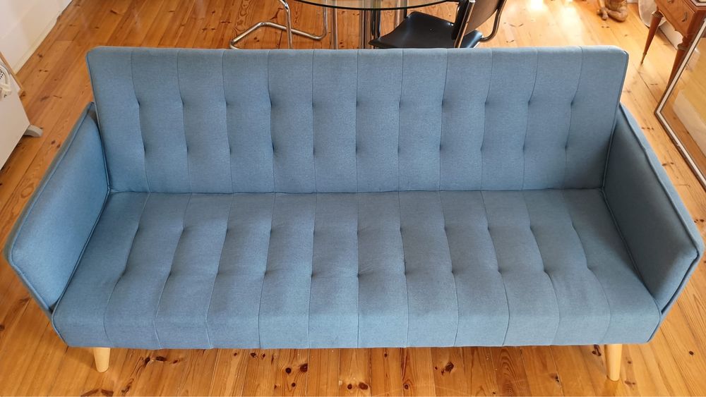 Sofá Cama Azul clic clac