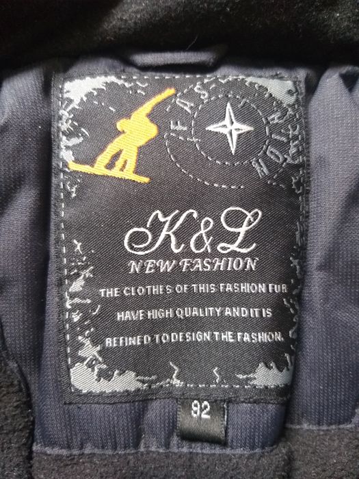 Kurtka narciarska zimowa wodoodporna dla chłopca rozmiar 92