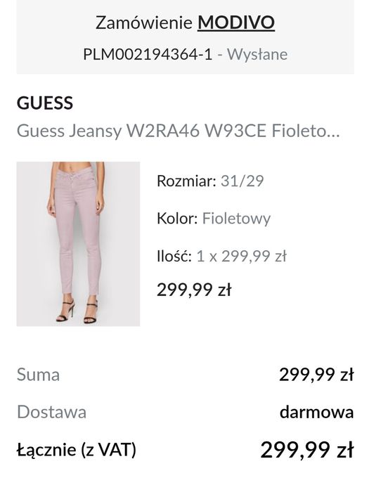 Spodnie damskie Guess