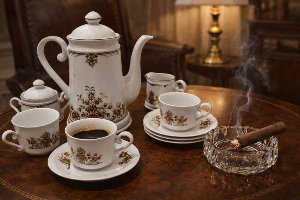 Антикварный кофейный сервиз 1950г Bernadette, Berndt Waldenburg, Герм.