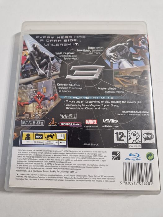 Gra Spider Man 3 PS3