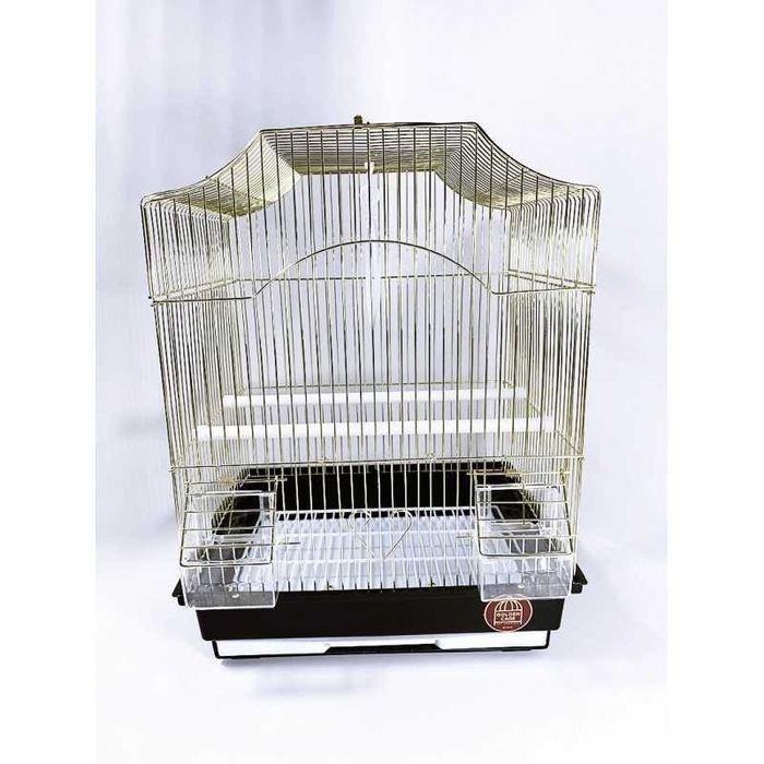 Необычная клетка для птиц AV412.Золот.покрытие,хороший размер.35х28х46