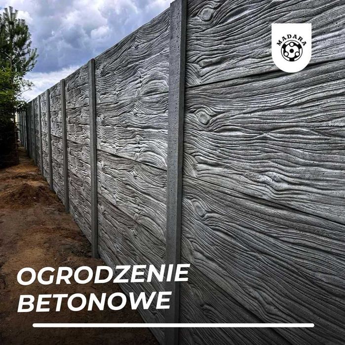ogrodzenie betonowe, beton ogrodzeniowy sprzedaż i montaż