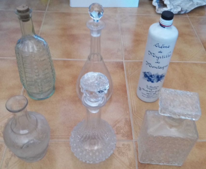 Lote 6 Garrafas Antigas Decoração Vintage