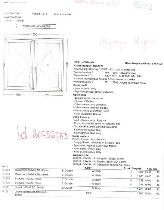 Okno DRUTEX Ideal Neo – 1500 x 1300 – Outlet – Transport Gratis B228
