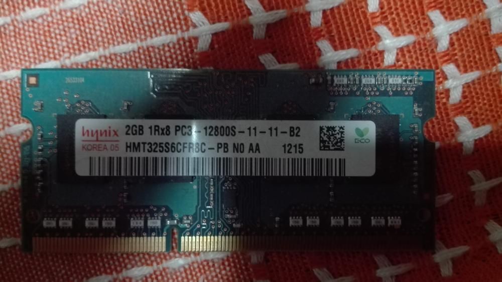 Memória hynix 2GB DDR3-1600 SODIMM