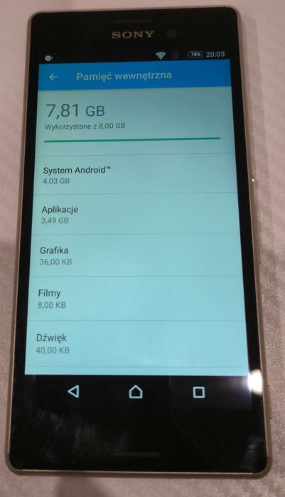 Smartfon Sony Xperia M4 Aqua (biały) 8 gb