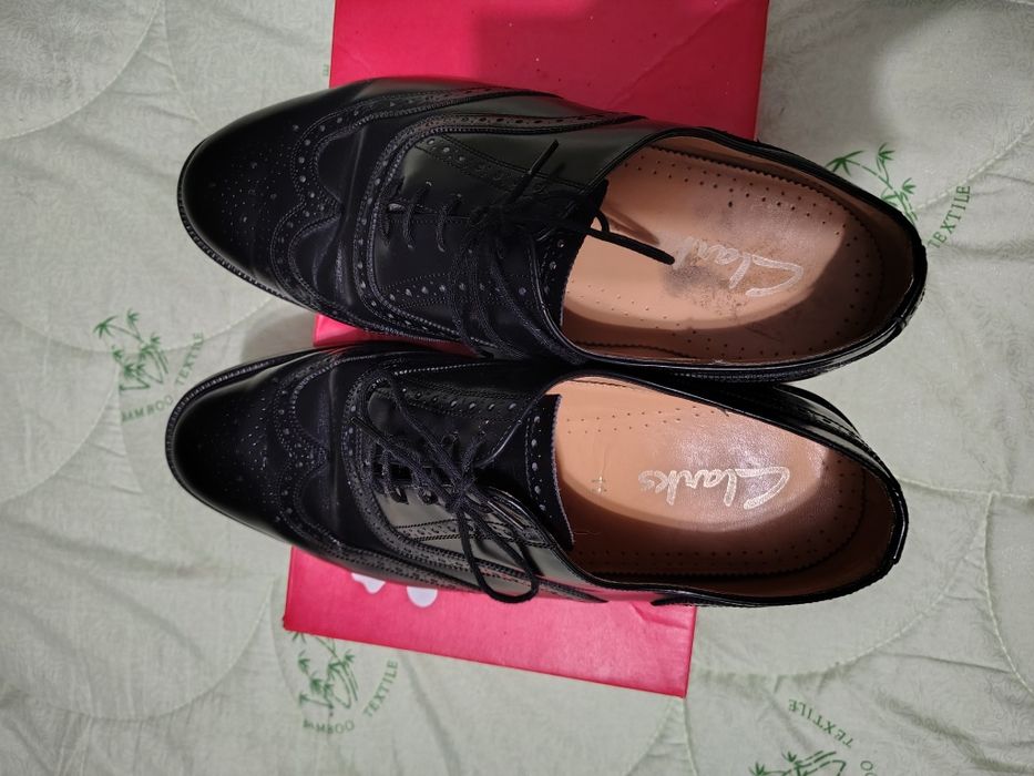 Чоловічі туфлі броги Clarks England