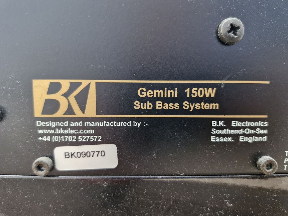 Subwoofer Gemini II Preto