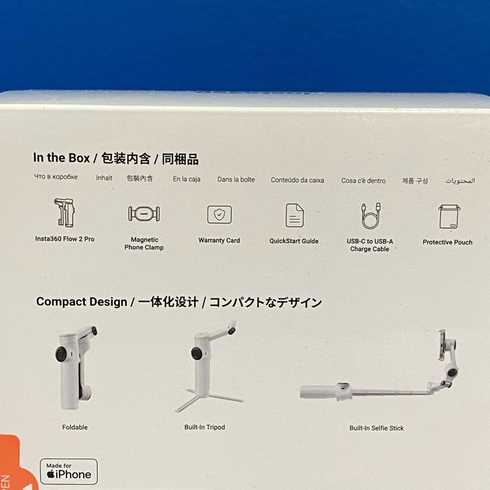 Insta360 Flow 2 Pro (White) - SELADO - 3 ANOS DE GARANTIA