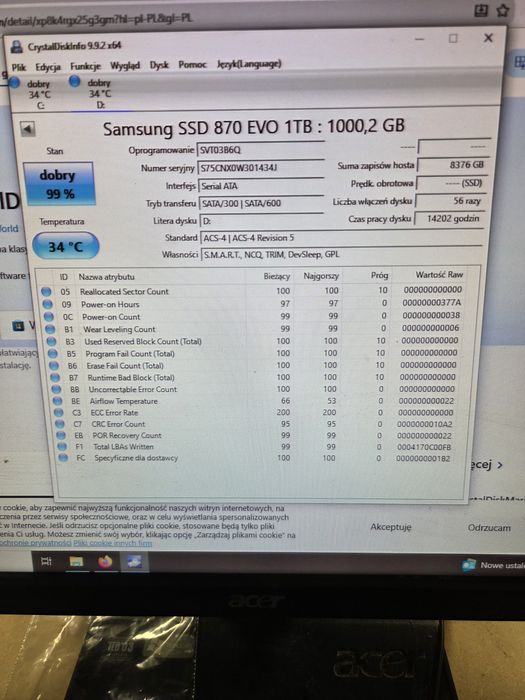 Dysk SSD 2,5" SATA Samsung EVO 870 1TB