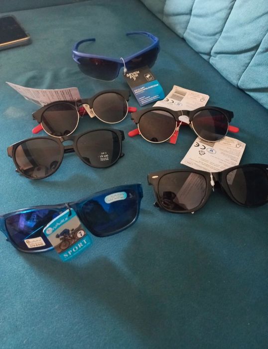 Okulary przeciwsłoneczne zestaw nowe
