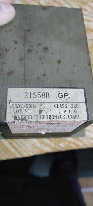 Трансформатор до мікрохвильовки