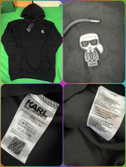 Bluza męska karl armani premium lacoste OUTLET  z kapturem