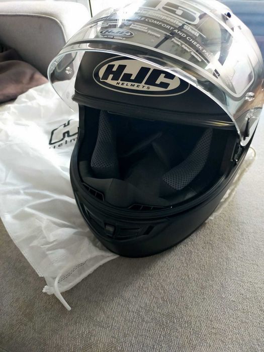 Capacete HJC NOVO, casacos para moto, intercomunicador e apoios