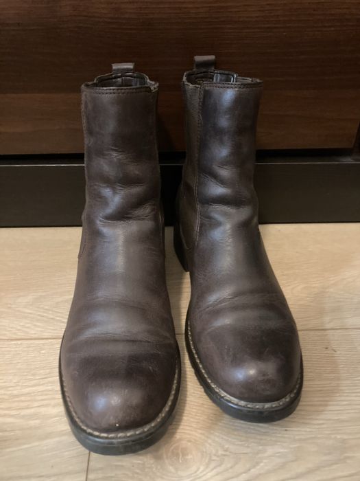 Clarks sztyblety botki skórzane brązowe rozmiar 40