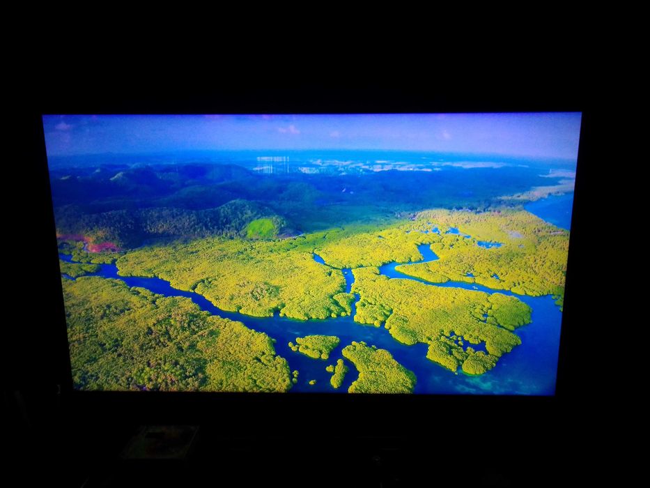 Smart tv Samsung QLED de 55 polegadas.