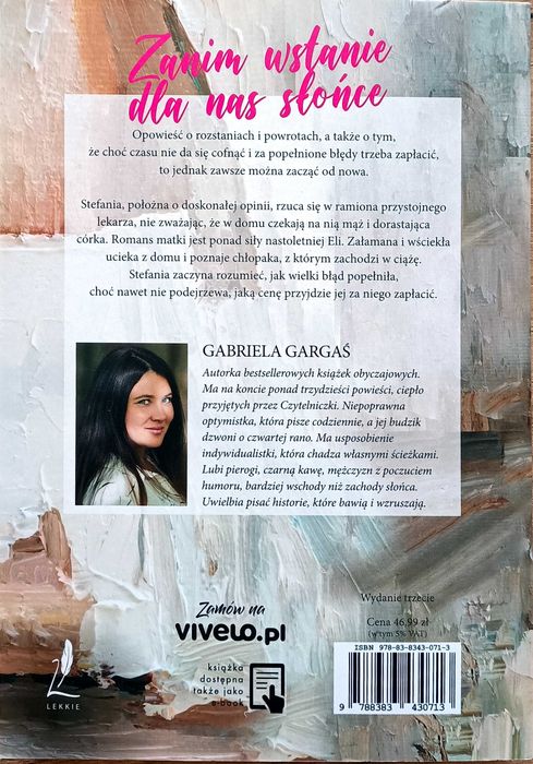 Gabriela Gargaś, Zanim Wstanie Dla Nas Słońce.