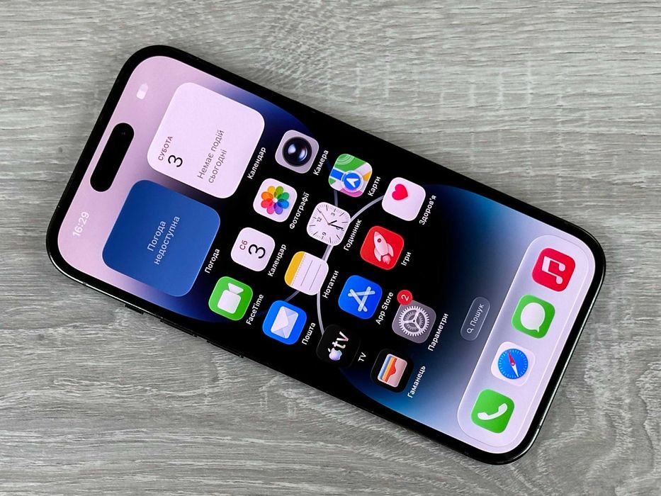 Apple iPhone 14 Pro - 256GB - Space Black Neverlock ІДЕАЛ 100% акумулятор №453