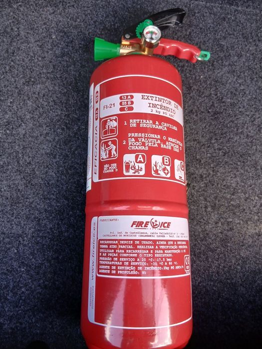 Vendo Extintores de Incêndio de 2 Kg, com Soporte, extintore Novos