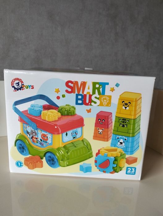 Іграшка для розвитку Автобус Technok Toys, сортер , куб , пірамідка , розвиваюча