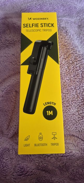 Kijek do selfie 1m statyw na telefon kamerę  TRIPOD uchwyt pilot bluetooth