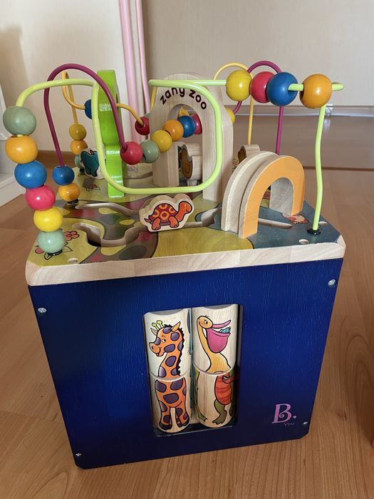Деревʼяний розвиваючий куб Zany Zoo від 1 року