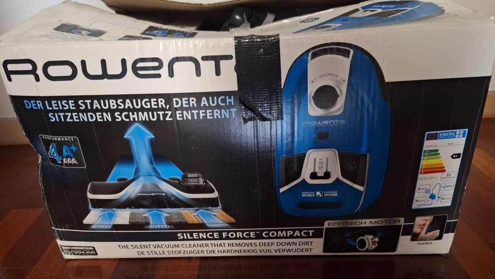 Rowenta aspirador silencioso e poderoso utilizado 2 vezes