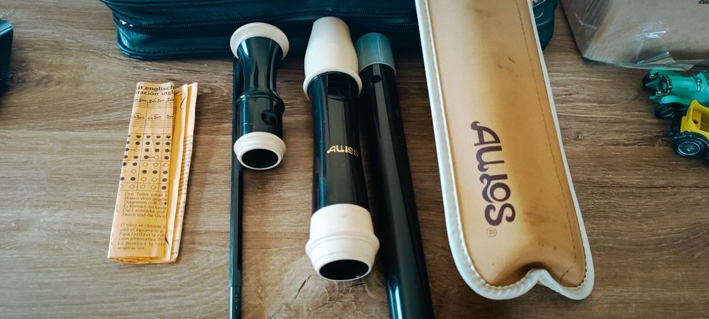 Japoński flet firmy aulos.