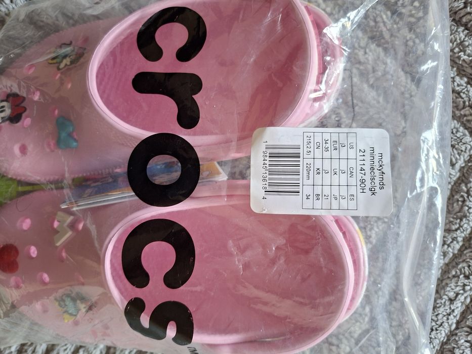 Crocs Minnie Classic K Novas Originais 34/35