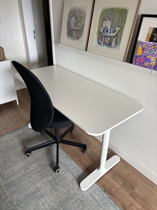 2 x Secretárias Ikea Brancas como novas