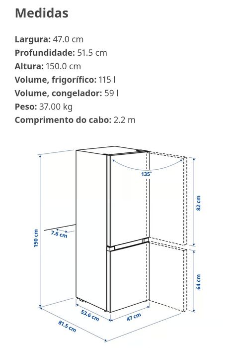 Frigorífico LAGAN (IKEA)