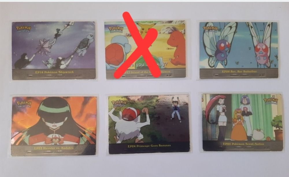 Cartas pokemon topps series 2 - episodios holo