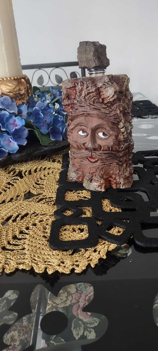 Myśliwska karafka w stylu drzewa orginalna antyczna.Gratis wysyłka