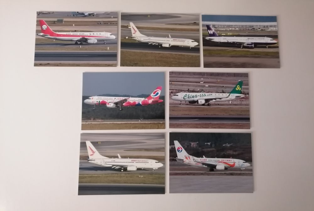 Postais fotos de aviões de várias companhias aéreas, Kunming Changsui