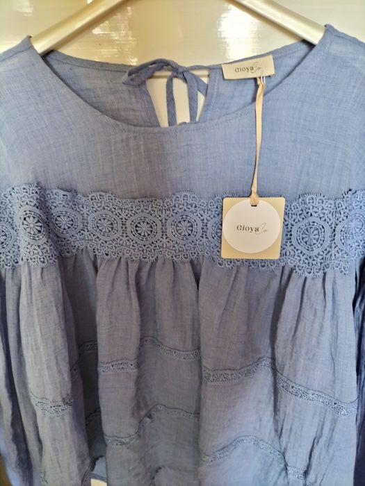 Bluzka koronka Gioya co oversize