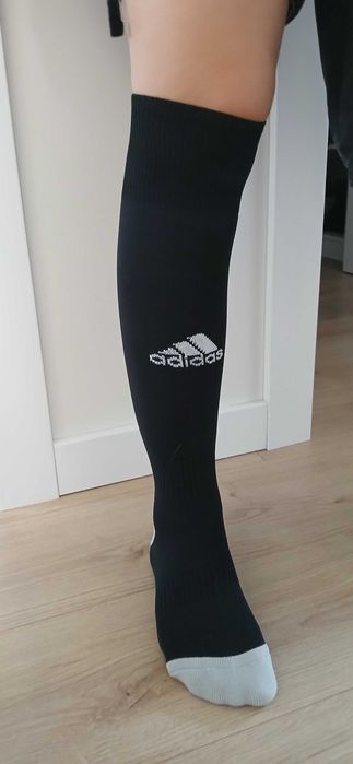 Sportowe podkolanówki skarpety Adidas czarne 40-41 nowe