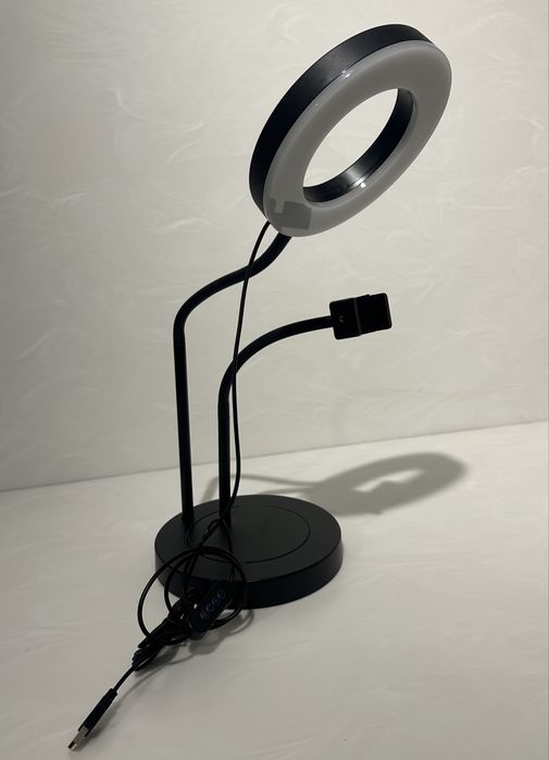 Ring light com suporte para telemóvel