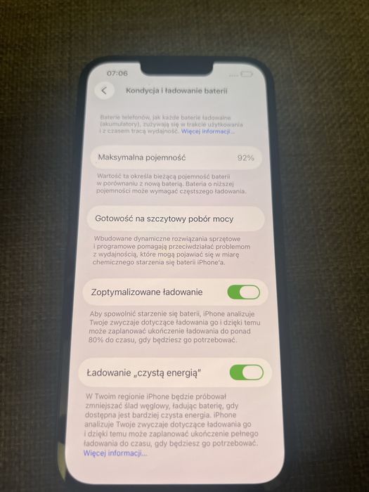 Iphone 14 256gb, 92% bateria, gwarancja