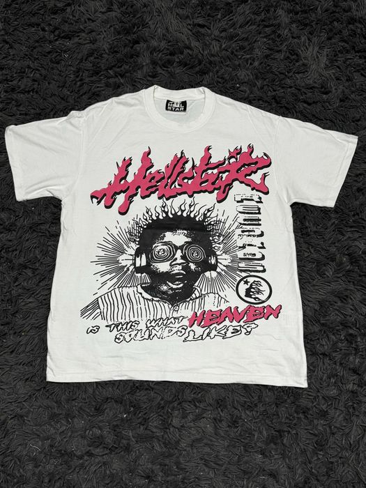 Hellstar T-shirt Heaven Sounds Like Biały Rozmiar M
