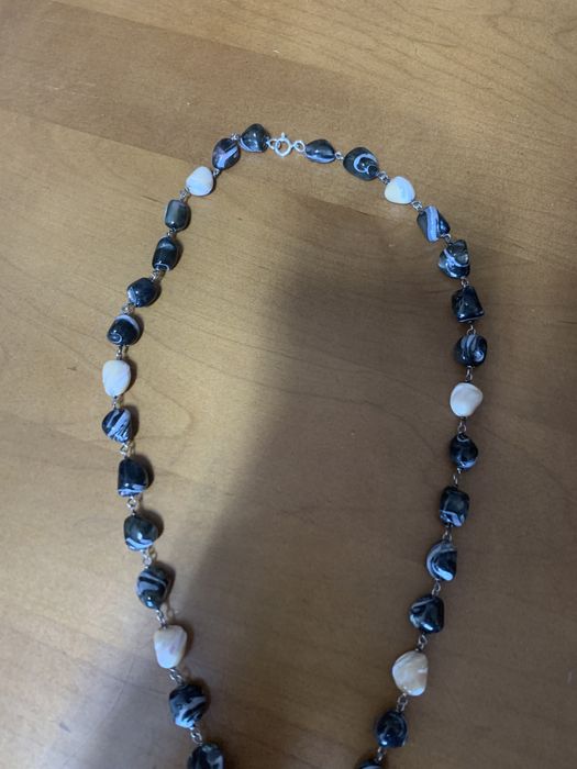 Colar em prata com pedras naturais