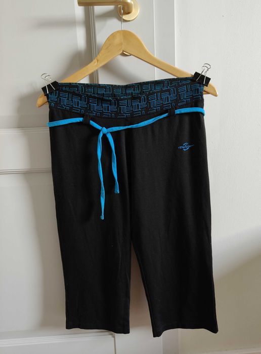 Spodenki sportowe 3/4 rybaczki Czarne M 38